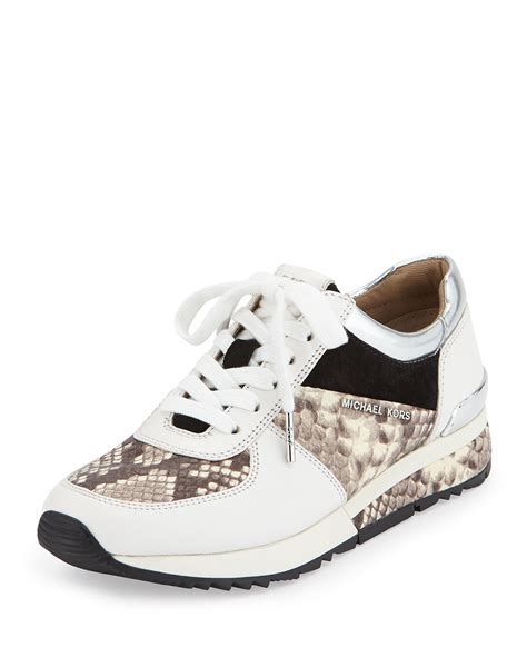 michael kors allie suede leathet sneaker|michael kors allie sneakers .